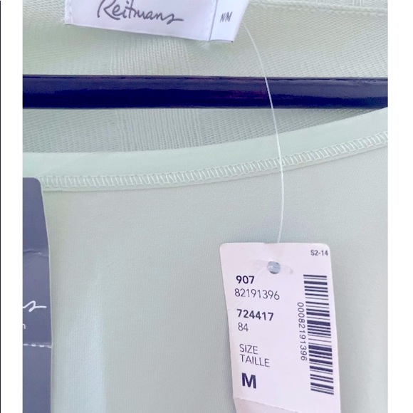 Reitmans • Women’s Size US Medium• Wrap Sweater and Cami • Mint Green • NWT - Picture 4 of 7